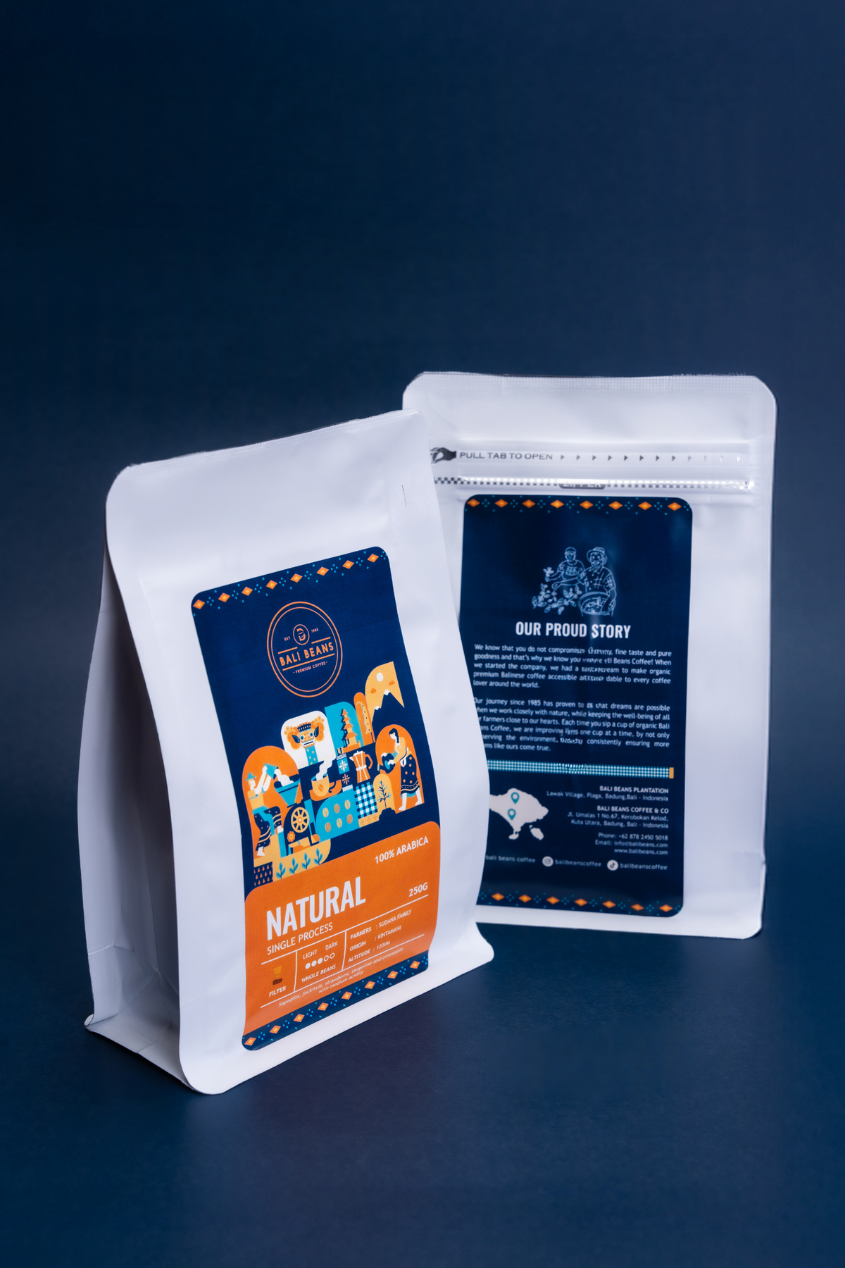 Sudana Family Microlot – Kopi Bali Panggang Organik Proses Alami 250Gr