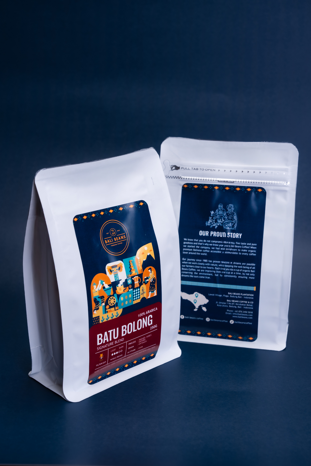 Batu Bolong Blend 250g - 100% Arabica Kintamani Signature Blend Kopi Panggang